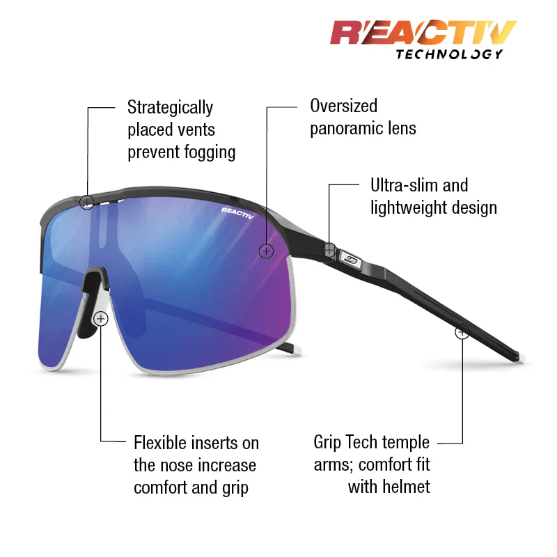 Julbo Density Black/Black With REACTIV 1-3 High Contrast Lens - Image 2