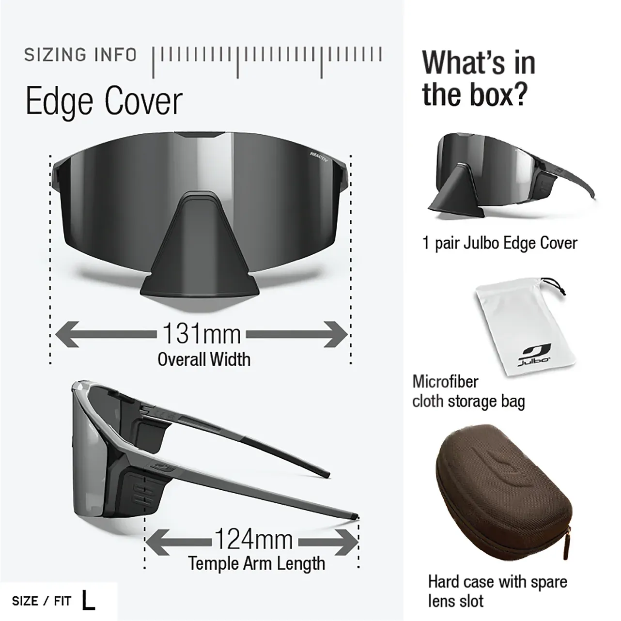 Julbo Edge Cover Army/Black With REACTIV 2-4 Lens - Image 4