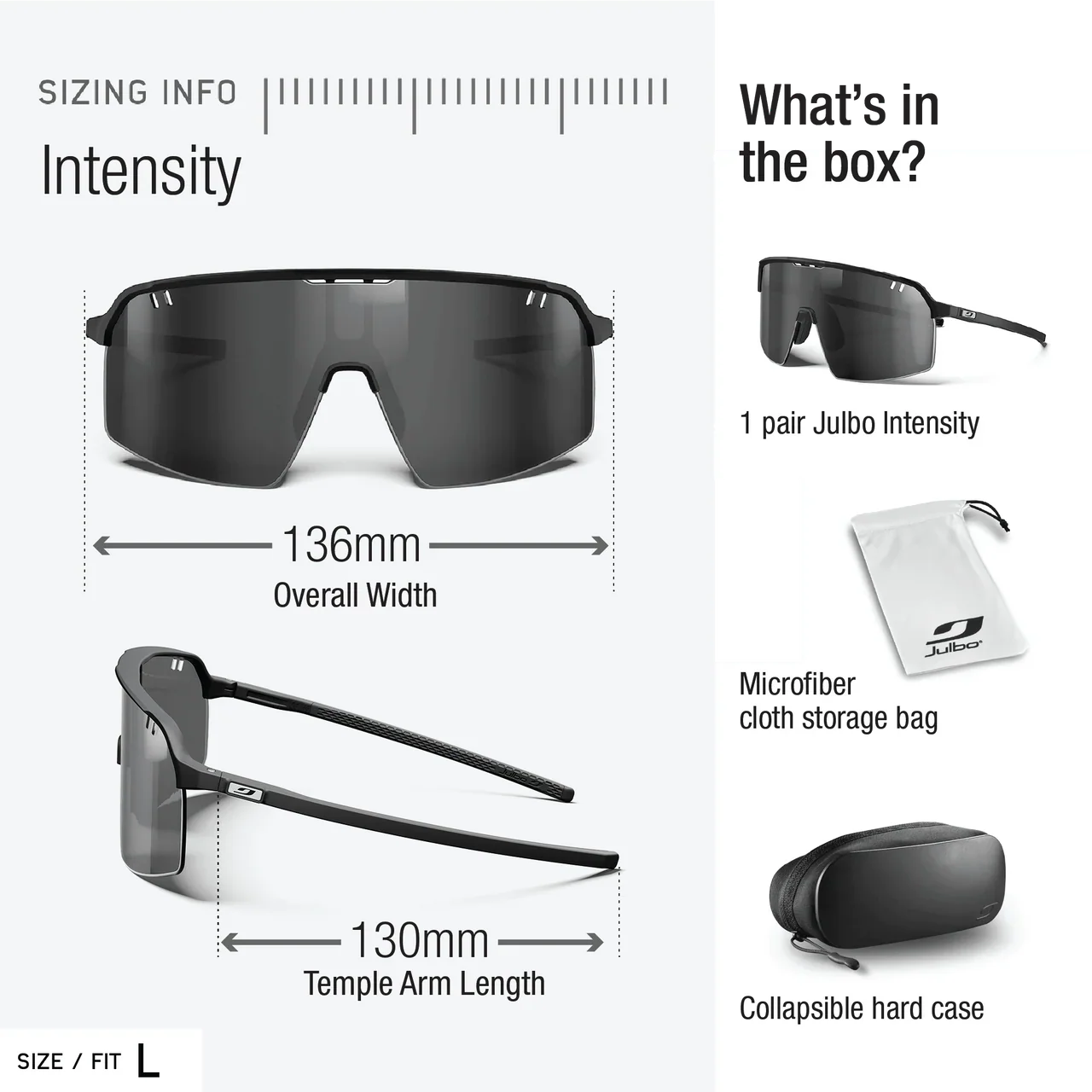 Julbo Intensity White/Orange With REACTIV 0-3 High Contrast Lens - Image 5