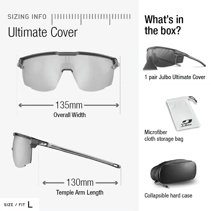 Julbo Ultimate Cover Black/Blue With REACTIV 0-4 High Contrast Lens - Image 5