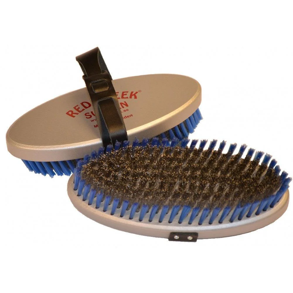 Red Creek Oval Steel Coarse Bent Brush