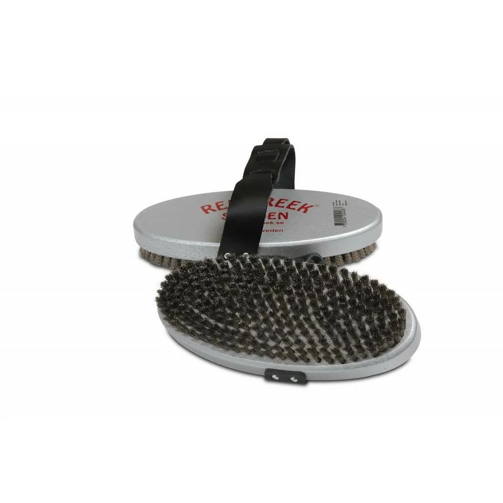 Red Creek Oval Steel Fine Straight Brush